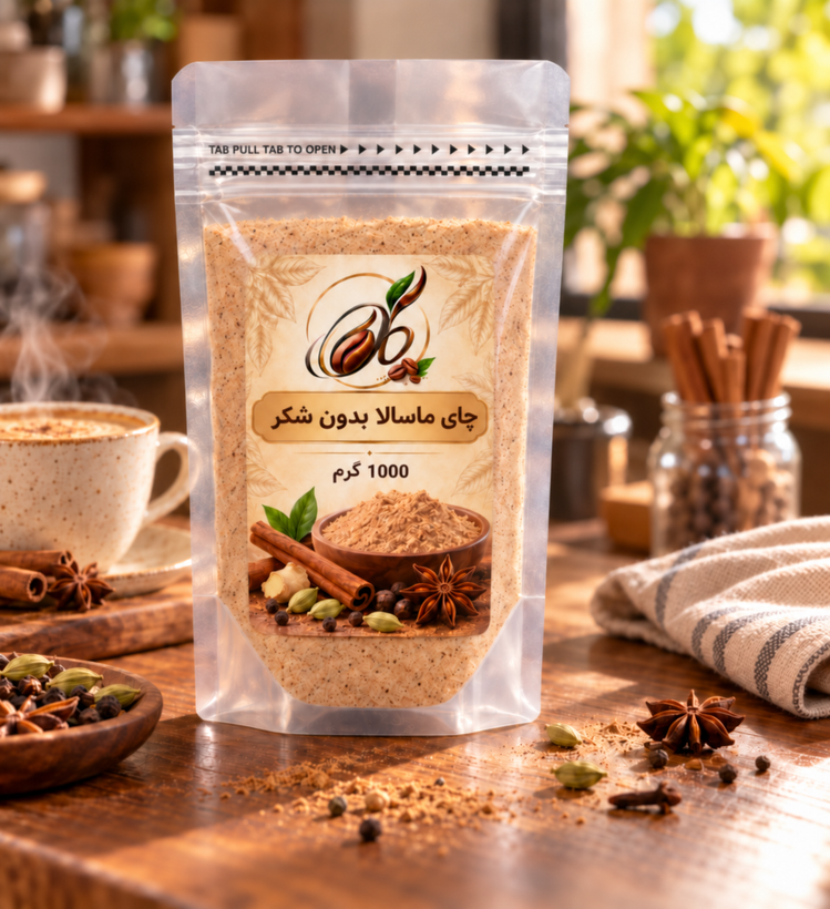 چای ماسالا بدون شکر